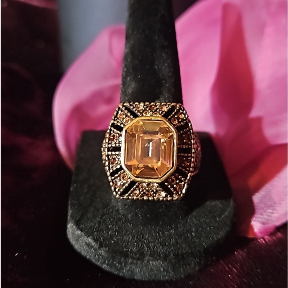 Stamped Heidi Daus vintage ring